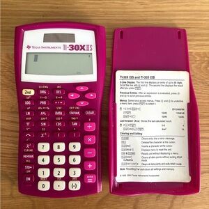 Texas Instruments TI-30X IIS Magenta Calculator